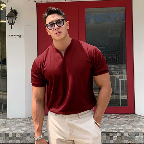 men's t-shirts solid v-neck fashion t shirt men cotton sports casual t-shirt male bodybuilding workout fitness tee shirt summer gym clo, White;black
men's t-shirts solid v-neck fashion t shirt men cotton sports casual t-shirt male bodybuilding workout fitness tee shirt summer gym clo, White;black