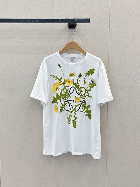 100% cotton women's t-shirt knitted fabric breathable anagram floral pattern embroidered round neck t-shirt stylish oversized fit comfo, White
100% cotton women's t-shirt knitted fabric breathable anagram floral pattern embroidered round neck t-shirt stylish oversized fit comfo, White