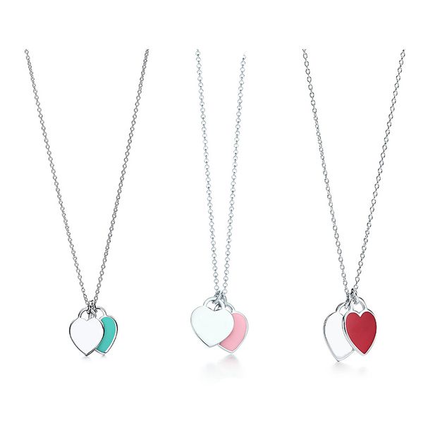 double love enamel chain necklaces fashion chain stainless steel necklace women necklace jewelry gift, Silver
double love enamel chain necklaces fashion chain stainless steel necklace women necklace jewelry gift, Silver