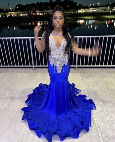sparkly crystal mermaid evening dress 2023 royal blue plus size prom dress for black girls long sleeve night formal dance dress elegant aso, Black;red
sparkly crystal mermaid evening dress 2023 royal blue plus size prom dress for black girls long sleeve night formal dance dress elegant aso, Black;red