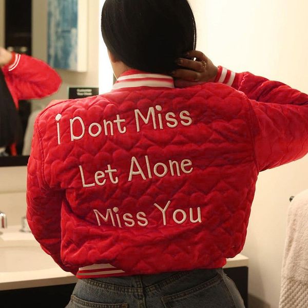 women's jackets baseball winter i dont miss let alone you letter streetwear coats long sleeve harajuku fall outfits women 230216, Black;brown
women's jackets baseball winter i dont miss let alone you letter streetwear coats long sleeve harajuku fall outfits women 230216, Black;brown