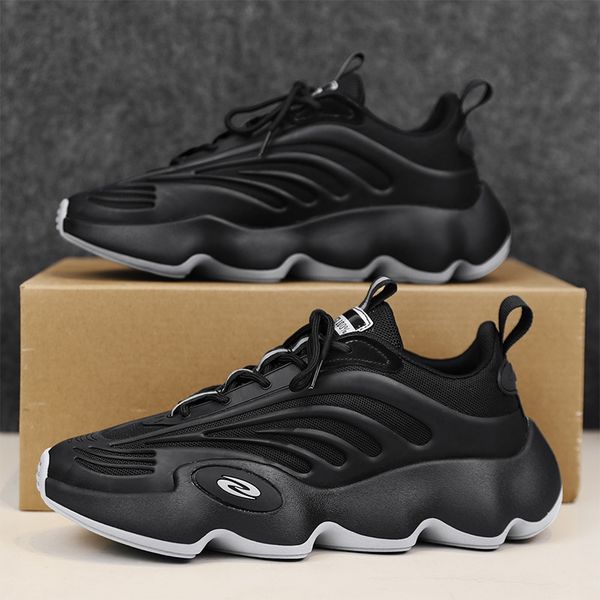 men's classic retro men sneakers waterproof non-slip sports shoes man gym training athletic sneakers, Black
men's classic retro men sneakers waterproof non-slip sports shoes man gym training athletic sneakers, Black