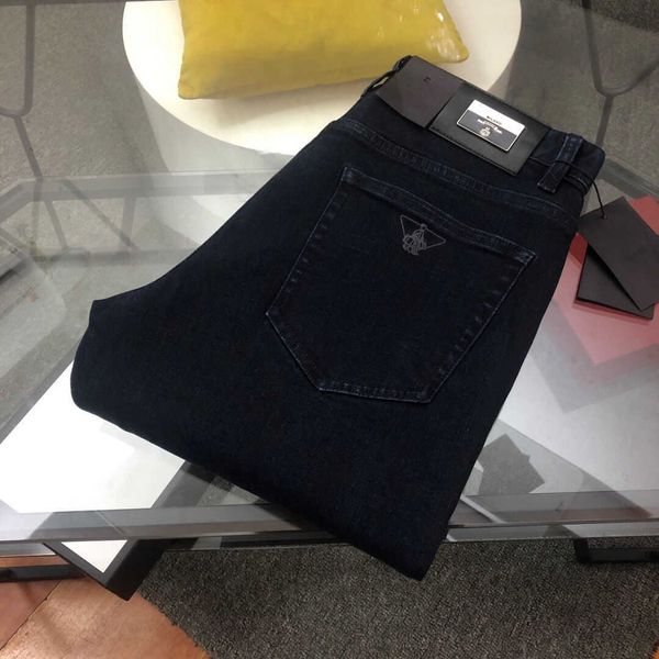 high version black jeans men jeans designer pants classic triangle embroidered denim pants fashion loose casual trousers, Blue
high version black jeans men jeans designer pants classic triangle embroidered denim pants fashion loose casual trousers, Blue