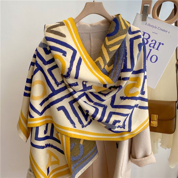 sarongs luxury brand cashmere warm scarf for women design winter thick shawl wrap pashmina blanket poncho female bufanda echarpe foulard 230, Blue;gray
sarongs luxury brand cashmere warm scarf for women design winter thick shawl wrap pashmina blanket poncho female bufanda echarpe foulard 230, Blue;gray