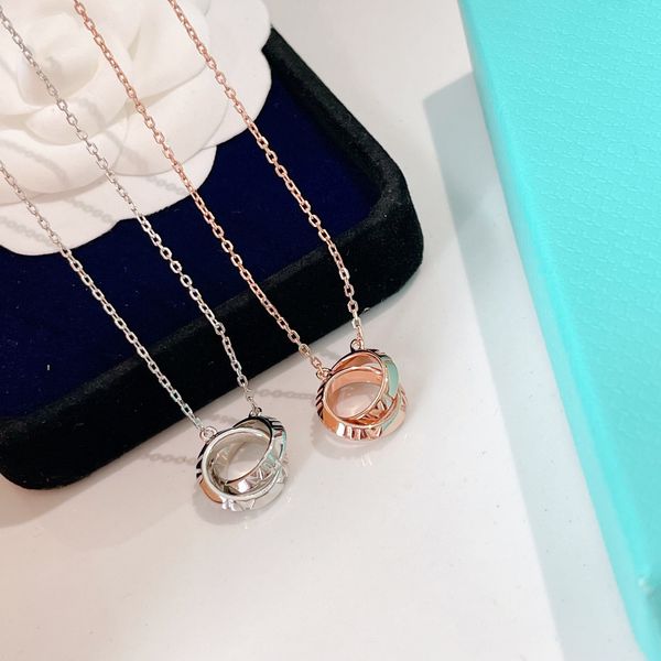 circle gold cross pendant for women sliver necklace choker pendants 18k double ring link designer body jewelry bangle love couple fashion va, Silver 
circle gold cross pendant for women sliver necklace choker pendants 18k double ring link designer body jewelry bangle love couple fashion va, Silver