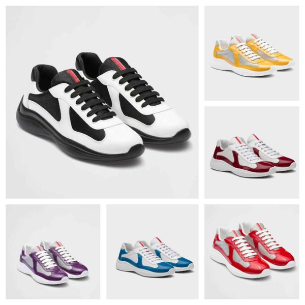 eu38-46 original box america cup sneakers shoes patent leather & mesh trainers rubber sole fabric sports lace-up nylon red casual shoe outdo, Black
eu38-46 original box america cup sneakers shoes patent leather & mesh trainers rubber sole fabric sports lace-up nylon red casual shoe outdo, Black