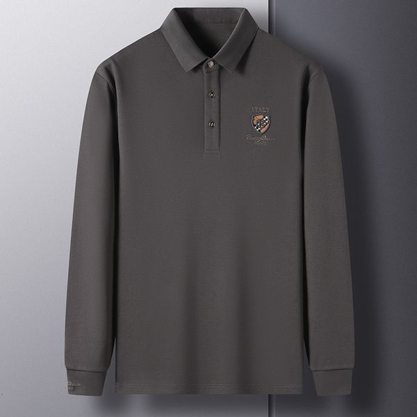 men's polos 100cotton tshirts man spring autumn polo shirt long sleeve highquality lapel embroidery end fashion business pure color 230, White;black
men's polos 100cotton tshirts man spring autumn polo shirt long sleeve highquality lapel embroidery end fashion business pure color 230, White;black