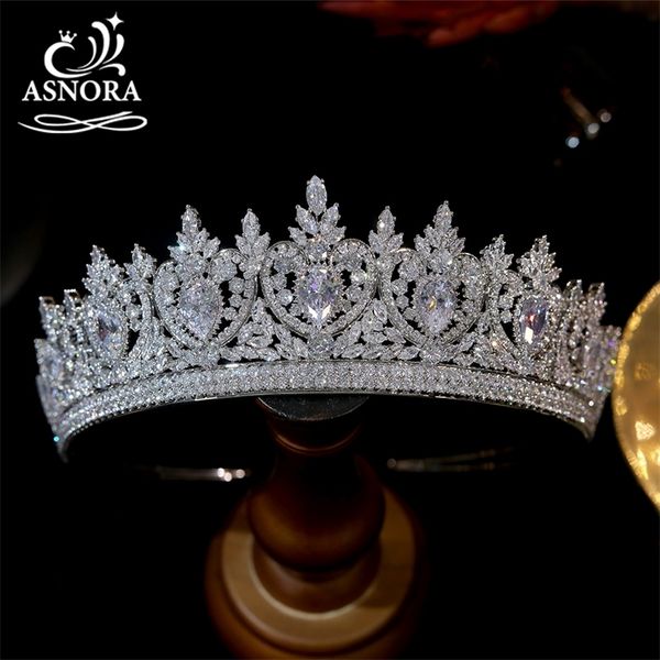 wedding hair jewelry asnora luxury cz tiaras vintage crystal diadem pageant party love crown for women bridal wedding hair accessories jewel, Slivery;golden
wedding hair jewelry asnora luxury cz tiaras vintage crystal diadem pageant party love crown for women bridal wedding hair accessories jewel, Slivery;golden