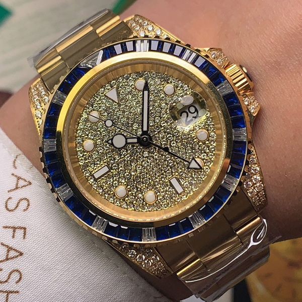 diamond watch mens watch automatic mechanical movement watches warterproof watch 40mm business waterproof montre de luxe gold, Slivery;brown
diamond watch mens watch automatic mechanical movement watches warterproof watch 40mm business waterproof montre de luxe gold, Slivery;brown