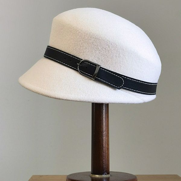 beret flapper hat real wool cap soild color belt winter hats beret sboy 230215, Blue;gray
beret flapper hat real wool cap soild color belt winter hats beret sboy 230215, Blue;gray
