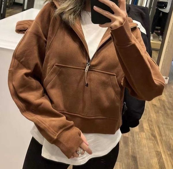 hoodies sweatshirts autumn and winter yoga scuba lululemens womens plus velvet thickening jackets hoodys sports half zipper terry designer, Black
hoodies sweatshirts autumn and winter yoga scuba lululemens womens plus velvet thickening jackets hoodys sports half zipper terry designer, Black