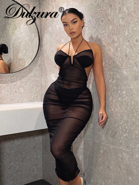 casual dresses dulzura 2022 summer women mesh ruched y2k clothes lace up halter sleeveless backless bodycon midi dress outfits club party t2, Black;gray
casual dresses dulzura 2022 summer women mesh ruched y2k clothes lace up halter sleeveless backless bodycon midi dress outfits club party t2, Black;gray