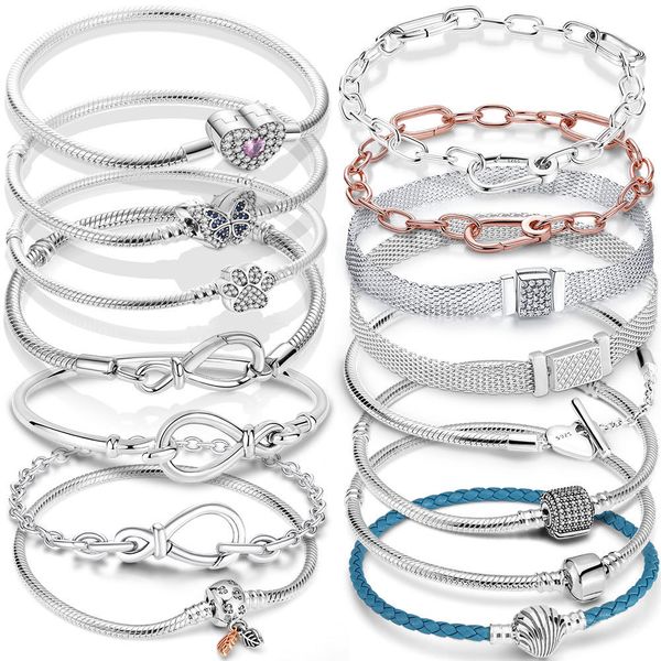 charm bracelets 925 silver heart snake chain for women infinite knot butterfly infinity clasp femme bangles luxury jewelry 230215, Golden;silver
charm bracelets 925 silver heart snake chain for women infinite knot butterfly infinity clasp femme bangles luxury jewelry 230215, Golden;silver