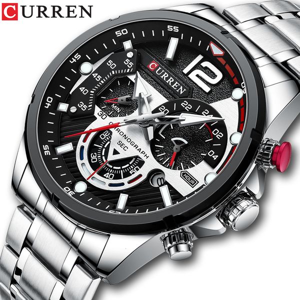 wristwatches curren casual business chronograph waterproof stainless steel watch mens luxury fashion quartz men wristwatch 230215, Slivery;brown
wristwatches curren casual business chronograph waterproof stainless steel watch mens luxury fashion quartz men wristwatch 230215, Slivery;brown