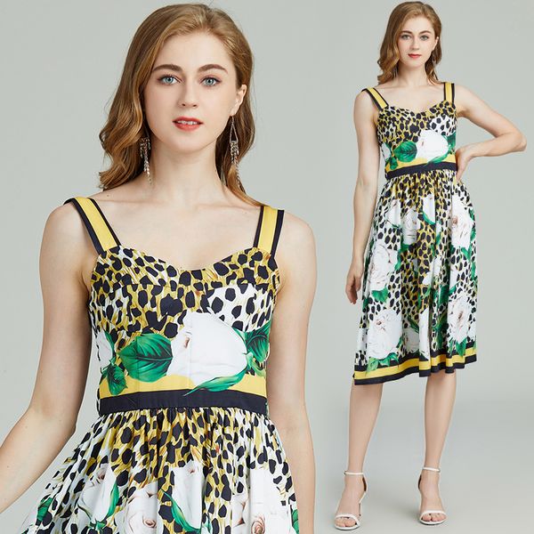 2023 leopard floral summer dresses women designer robe slim fit stylish print beach skinny dress casual vacation ladies suspender strap plea, Black;gray
2023 leopard floral summer dresses women designer robe slim fit stylish print beach skinny dress casual vacation ladies suspender strap plea, Black;gray