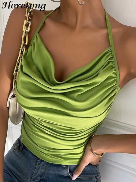 women's tanks camis horetong halter sleeveless ruched crop women summer fashion backless solid cami femme party club vacation streetwe, White
women's tanks camis horetong halter sleeveless ruched crop women summer fashion backless solid cami femme party club vacation streetwe, White