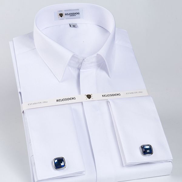 men's dress shirts classic french cuff hidden button shirt long-sleeve formal business standard-fit white cufflinks included 230216, White;black
men's dress shirts classic french cuff hidden button shirt long-sleeve formal business standard-fit white cufflinks included 230216, White;black