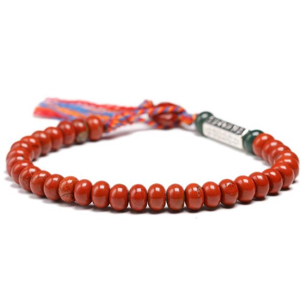 charm bracelets natural red jasperr 64mm beads simple bracelet women men six ture words tibetan buddhist handmade lucky knots bangle 230215, Golden;silver
charm bracelets natural red jasperr 64mm beads simple bracelet women men six ture words tibetan buddhist handmade lucky knots bangle 230215, Golden;silver