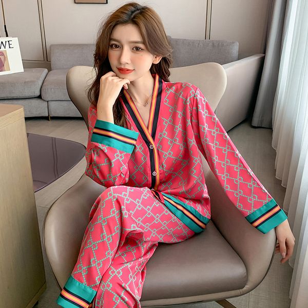 women's pajamas 2023 spring autumn new letter printing home clothes thin ice silk jacquard long sleeve pants set
women's pajamas 2023 spring autumn new letter printing home clothes thin ice silk jacquard long sleeve pants set