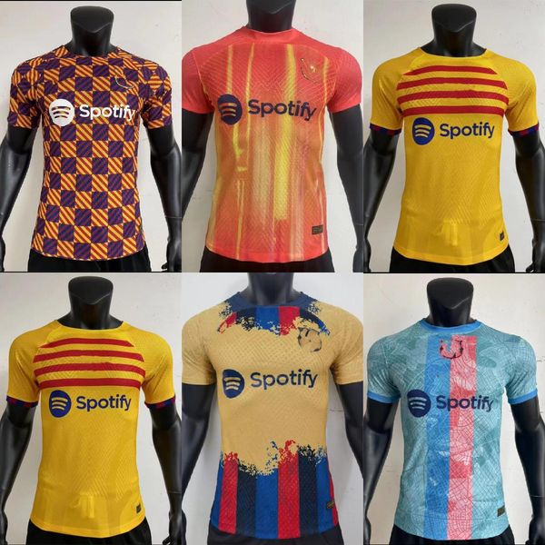 player version 2022 2023 ansu fati soccer jerseys camisetas de football memphis barcelona pedri barca f. de jong dest shirts sets third, Black;yellow
player version 2022 2023 ansu fati soccer jerseys camisetas de football memphis barcelona pedri barca f. de jong dest shirts sets third, Black;yellow