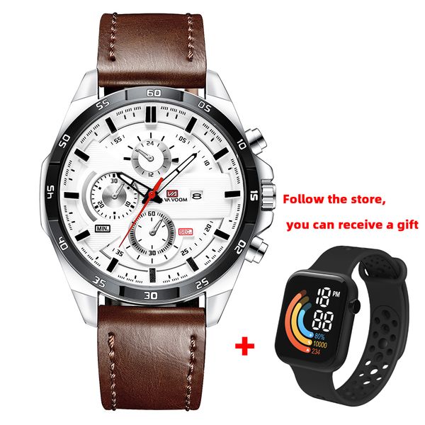 wristwatches naviforce men watch brand luxury sports quartz men watche full steel waterproof chronograph wristwatch men relogio masculino 23, Slivery;brown
wristwatches naviforce men watch brand luxury sports quartz men watche full steel waterproof chronograph wristwatch men relogio masculino 23, Slivery;brown