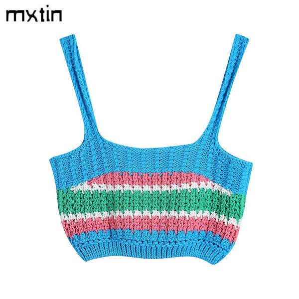 women's tanks camis 2022 women summer fashion striped cropped knitted tank vintage square collar sleeveless backless female slim chic, White
women's tanks camis 2022 women summer fashion striped cropped knitted tank vintage square collar sleeveless backless female slim chic, White