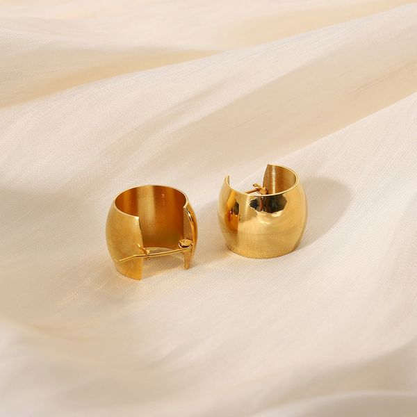 18k gold plated hoop earrings stainless steel metal geometric ball studs female ins star same style wind earrings, Golden;silver
18k gold plated hoop earrings stainless steel metal geometric ball studs female ins star same style wind earrings, Golden;silver