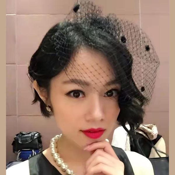 3pcs/pack bride black dot fishnet hat mesh headdress celebrity banquet retro fedora party clip performance hair accessories evening fascinat, White
3pcs/pack bride black dot fishnet hat mesh headdress celebrity banquet retro fedora party clip performance hair accessories evening fascinat, White