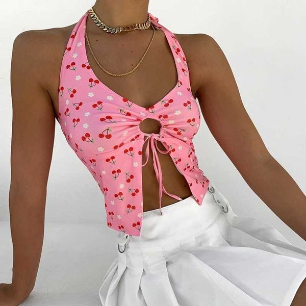 women's tanks camis 90s vintage cherry sweet cute cami y2k aesthetics sleeveless hollow out corset women summer backless bandage halter, White
women's tanks camis 90s vintage cherry sweet cute cami y2k aesthetics sleeveless hollow out corset women summer backless bandage halter, White