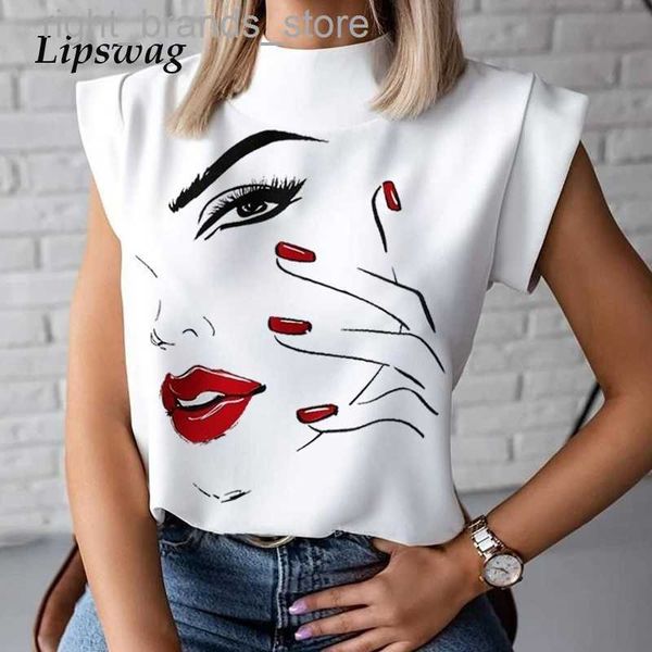 women's blouses shirts elegant red lips printed shirts blouse women o neck short sleeve basic summer casual female pullover shirt blus, White
women's blouses shirts elegant red lips printed shirts blouse women o neck short sleeve basic summer casual female pullover shirt blus, White