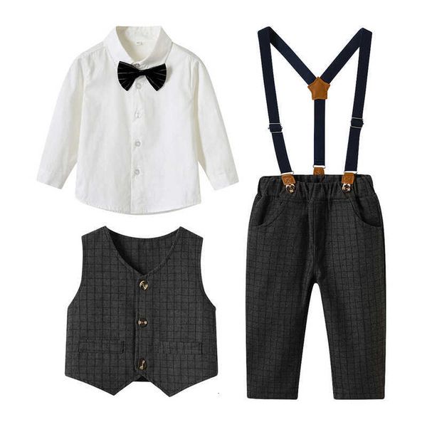 2023 boys' suit spring korean version new chil1en's long-sleeved cotton shirt waistcoat pants three-piece set, White
2023 boys' suit spring korean version new chil1en's long-sleeved cotton shirt waistcoat pants three-piece set, White