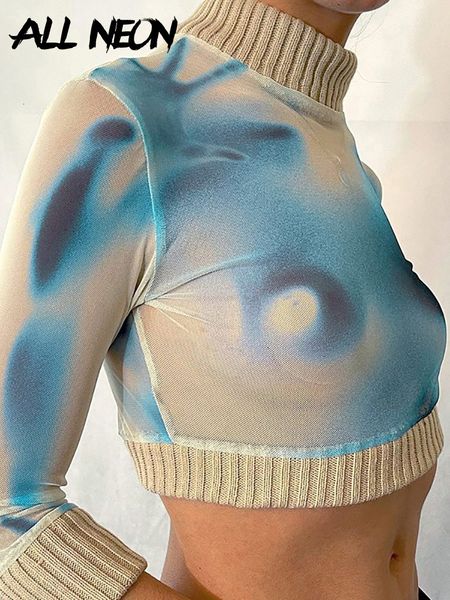 women's t-shirt allneon 90s vintage streetwear tie dye print turtleneck mesh t-shirts y2k fashion patchwork long sleeve crop women fas, White
women's t-shirt allneon 90s vintage streetwear tie dye print turtleneck mesh t-shirts y2k fashion patchwork long sleeve crop women fas, White