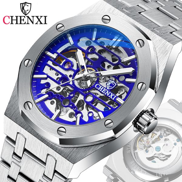 wristwatches chenxi mens automatic watches brand mechanical sport wrist watch stainless steel waterproof businessmens watches 230215, Slivery;brown
wristwatches chenxi mens automatic watches brand mechanical sport wrist watch stainless steel waterproof businessmens watches 230215, Slivery;brown