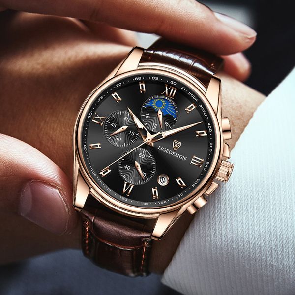 wristwatches mens watches lige brand luxury leather casual quartz watch mens sport waterproof clock watch relogio masculinobox 230215, Slivery;brown
wristwatches mens watches lige brand luxury leather casual quartz watch mens sport waterproof clock watch relogio masculinobox 230215, Slivery;brown