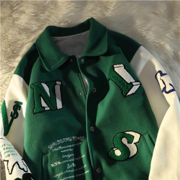 women's jackets street pop letter flocking women y2k harajuku style casual loose baseball uniform couple fashion retro coat 230216, Black;brown
women's jackets street pop letter flocking women y2k harajuku style casual loose baseball uniform couple fashion retro coat 230216, Black;brown