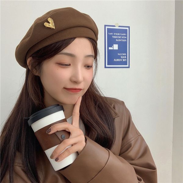 beanieskull caps korean style autumn and winter woolen berets caps for women retro wild fashion love metal painter hats elegant solid beret, Blue;gray
beanieskull caps korean style autumn and winter woolen berets caps for women retro wild fashion love metal painter hats elegant solid beret, Blue;gray