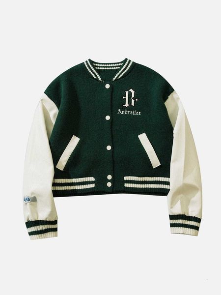 women's jackets patchwork baseball oversized bomber jacket retro y2k pockets long sleeve outerwears coat clothing 230216, Black;brown
women's jackets patchwork baseball oversized bomber jacket retro y2k pockets long sleeve outerwears coat clothing 230216, Black;brown