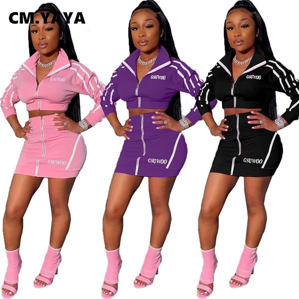 two piece dress cmyaya active letter striped patchwork sweatsuit 2 set women fitness outfit mini jacket midi skirt tracksuit 230216, White
two piece dress cmyaya active letter striped patchwork sweatsuit 2 set women fitness outfit mini jacket midi skirt tracksuit 230216, White