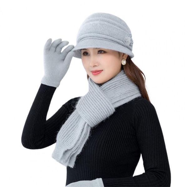 stingy brim hats 1 set beautiful knitted beanie hat scarf gloves solid color warm cap mittens nonallergenic for daily 230215, Blue;gray
stingy brim hats 1 set beautiful knitted beanie hat scarf gloves solid color warm cap mittens nonallergenic for daily 230215, Blue;gray