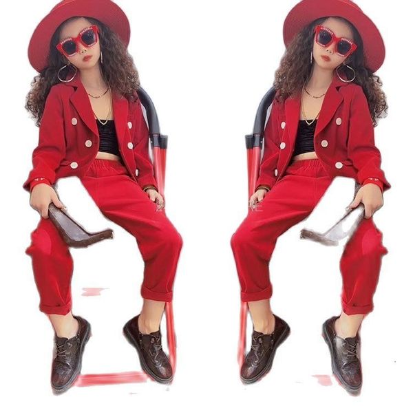 suits girls formal suit blazer jacket pants 2pcs dress kids wedding party clothing set teenager girls school performance suit 230216, Black
suits girls formal suit blazer jacket pants 2pcs dress kids wedding party clothing set teenager girls school performance suit 230216, Black