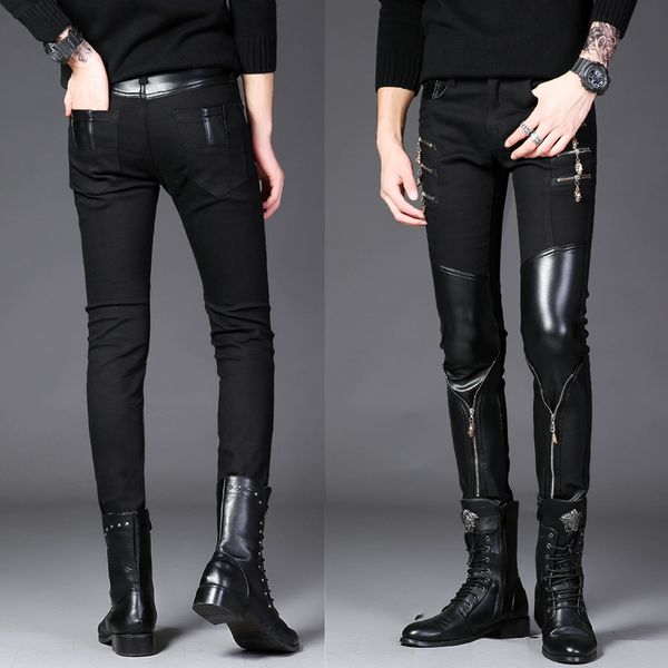 men's pants men skinny jeans autumn slim fit korean fashion casual zipper pencil cotton black trousers size 2736 230215
men's pants men skinny jeans autumn slim fit korean fashion casual zipper pencil cotton black trousers size 2736 230215