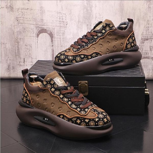fashion luxury men thick bottom casual shoes hip hop sneakers breathable versatile casual shoes zapatillas hombre d2a14, Black
fashion luxury men thick bottom casual shoes hip hop sneakers breathable versatile casual shoes zapatillas hombre d2a14, Black