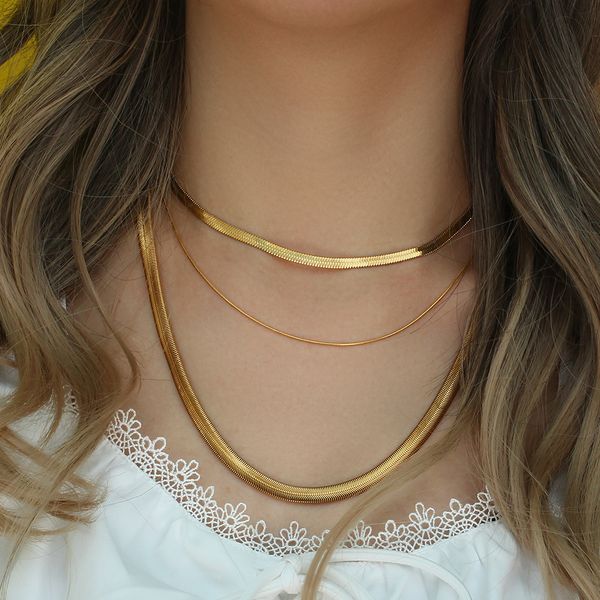 pendant necklaces 8mm y herringbone snake chain necklace 58cm long gold plated stainless steel waterproof jewelry 230215, Silver
pendant necklaces 8mm y herringbone snake chain necklace 58cm long gold plated stainless steel waterproof jewelry 230215, Silver