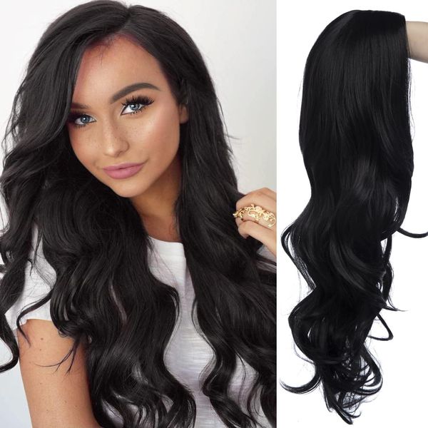 long wavy black wigs for women side part natural looking cosplay synthetic fiber wig heat resistant replacement wig
long wavy black wigs for women side part natural looking cosplay synthetic fiber wig heat resistant replacement wig