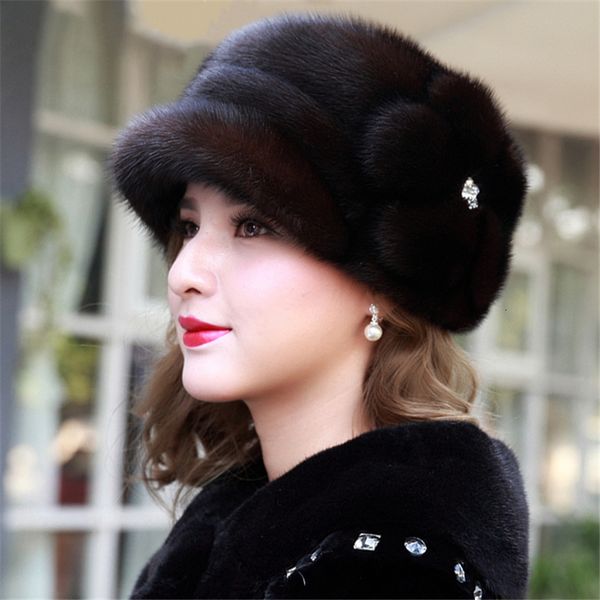 stingy brim hats fashion mink fur cap for women real natural whole hat accessories warm ln russian winter lady 230215, Blue;gray
stingy brim hats fashion mink fur cap for women real natural whole hat accessories warm ln russian winter lady 230215, Blue;gray