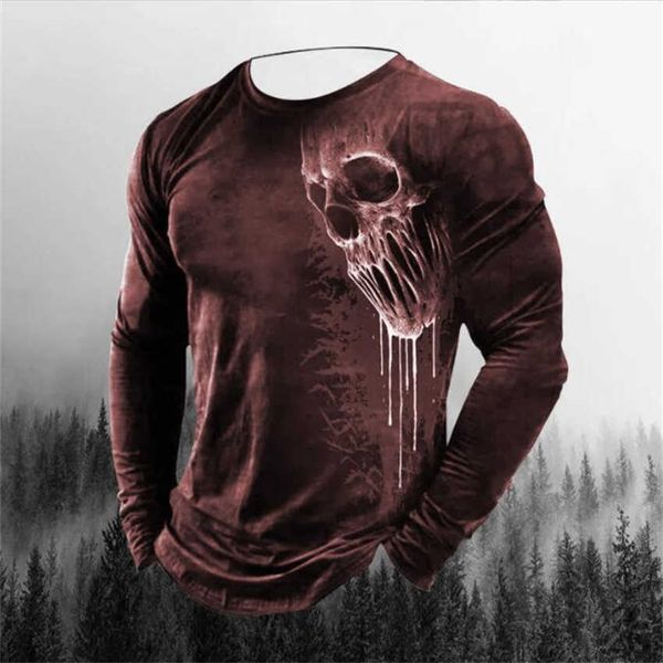 men's t-shirts the new 2022 european and american men 3d printed skull pattern pullover long sleeve fashion round neck t-shirt for men, White;black
men's t-shirts the new 2022 european and american men 3d printed skull pattern pullover long sleeve fashion round neck t-shirt for men, White;black