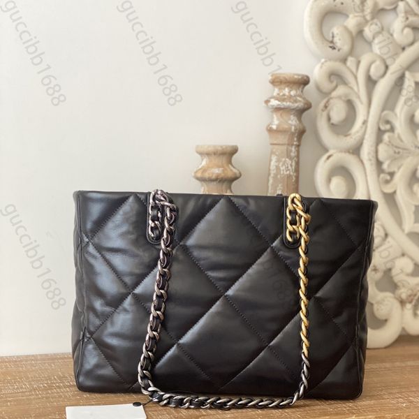 10a tier mirror quality 19 shopping bag 41cm luxuries designers large goatskin tote womens real leather quilted purse handbag shoulder chain
10a tier mirror quality 19 shopping bag 41cm luxuries designers large goatskin tote womens real leather quilted purse handbag shoulder chain