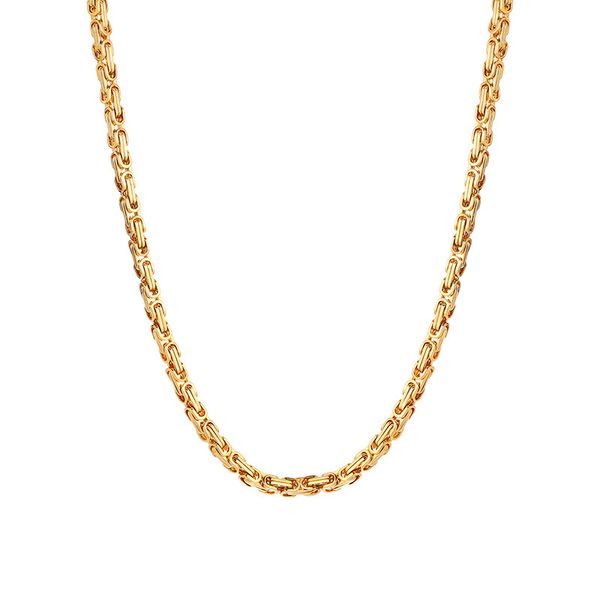 4mm 24inch women mens necklace chains stainless steel byzantine chain fashion gifts jewelry more color choose, Silver
4mm 24inch women mens necklace chains stainless steel byzantine chain fashion gifts jewelry more color choose, Silver