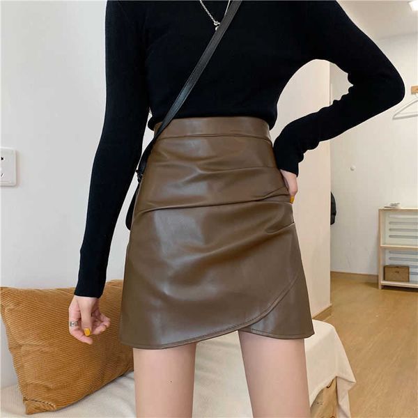 rimocy pleated pu leather short women spring summer high waist irregular woman zipper up streetwear skirts mujer, Black
rimocy pleated pu leather short women spring summer high waist irregular woman zipper up streetwear skirts mujer, Black