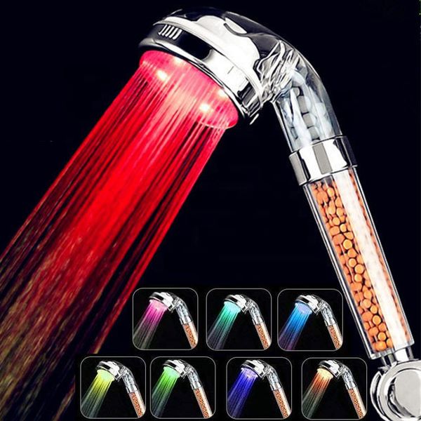 negative ion hydraulic self-electric shower head three-color temperature control led handheld shower led luminous colorful color changing sp
negative ion hydraulic self-electric shower head three-color temperature control led handheld shower led luminous colorful color changing sp